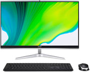 Acer Aspire C24-1651 AIO Desktop Computer, 23.8" FHD LED Display, Intel Core i7-1165G7, 8GB RAM, 512GB SSD, GeForce MX330 2GB GPU, Wireless K/B & Mouse, Win11, Silver | DQ.BG8EM.006