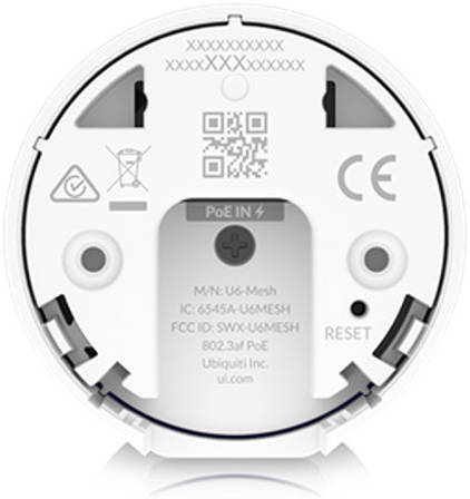 Ubiquiti U6-Mesh-EU – Wi-Fi 6 Mesh Access Point, High-Speed Wireless Networking, Seamless Coverage, PoE Powered, EU Version