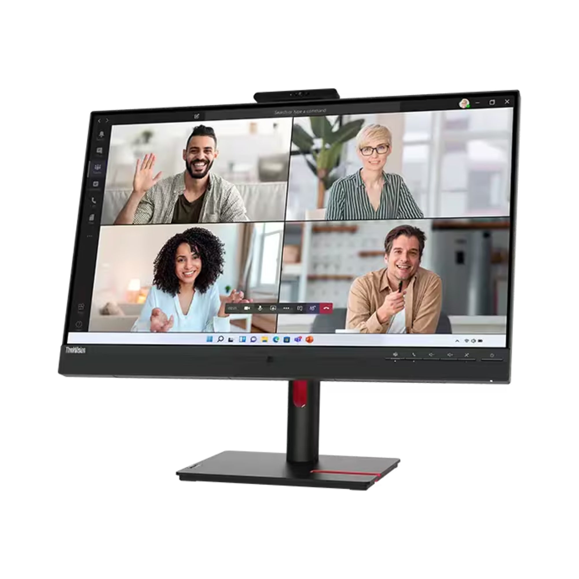 Lenovo ThinkVision T27hv-30 Monitor – 27" QHD Display | USB-C, HDMI, DisplayPort | Integrated Webcam | 3-Year Warranty | Business Monitor | Black Lenovo