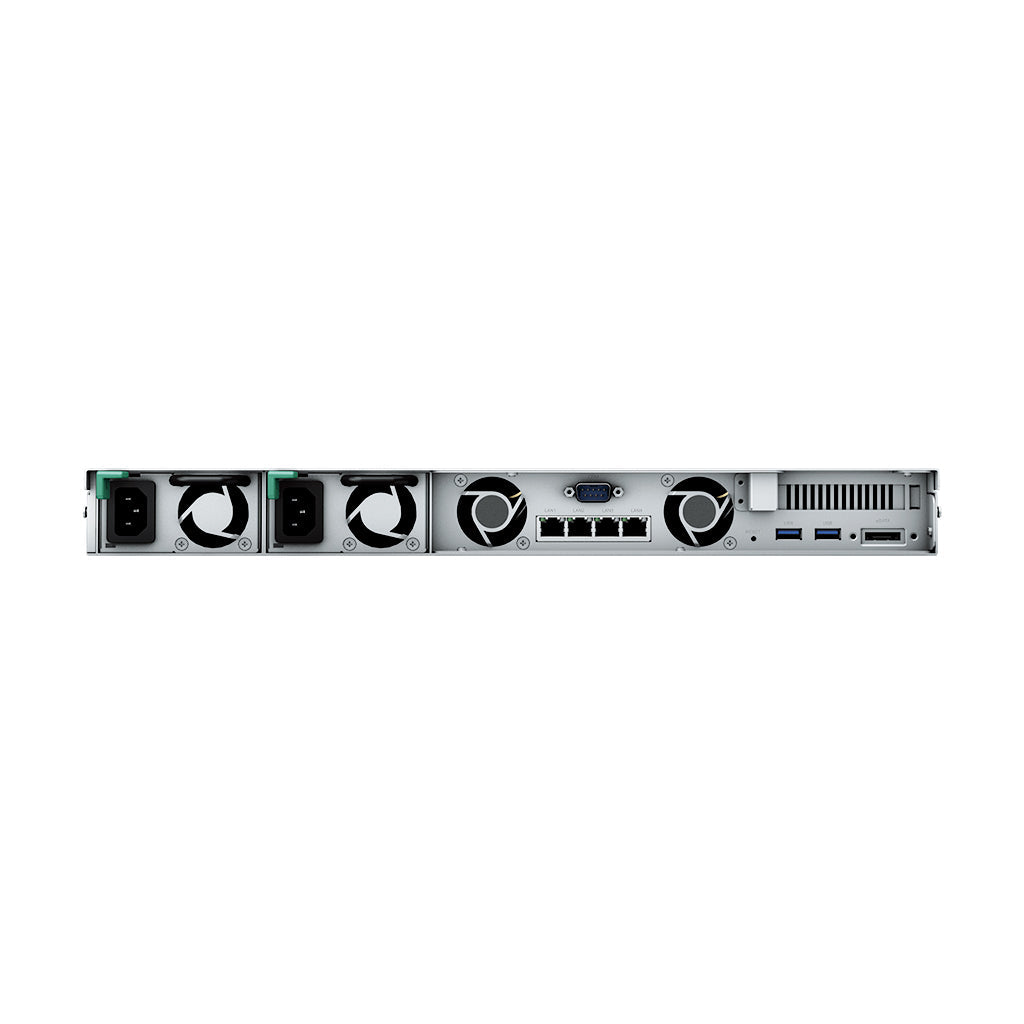Synology RS822RP+ RackStation 4-Bay Rackmount NAS – 1U Business Storage Server ports and connectivity detail