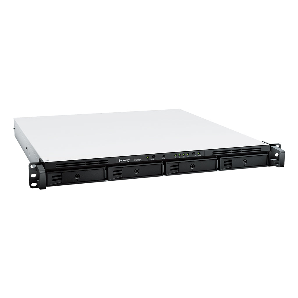 Synology RS822+ RackStation 4-Bay Rackmount NAS – 1U Business Storage Server side view | Cyberterra