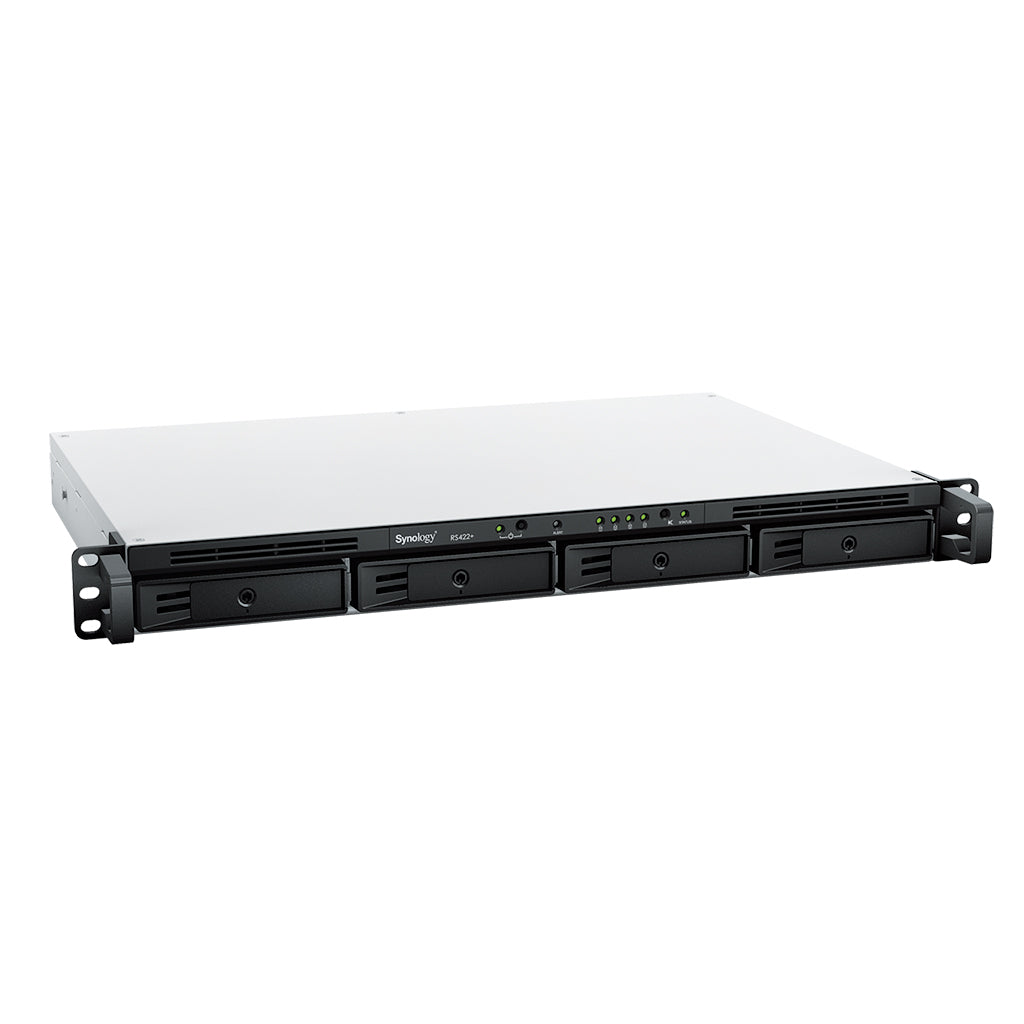 Synology RS422+ RackStation 4-Bay Rackmount NAS – 1U Business Storage Server side view | Cyberterra