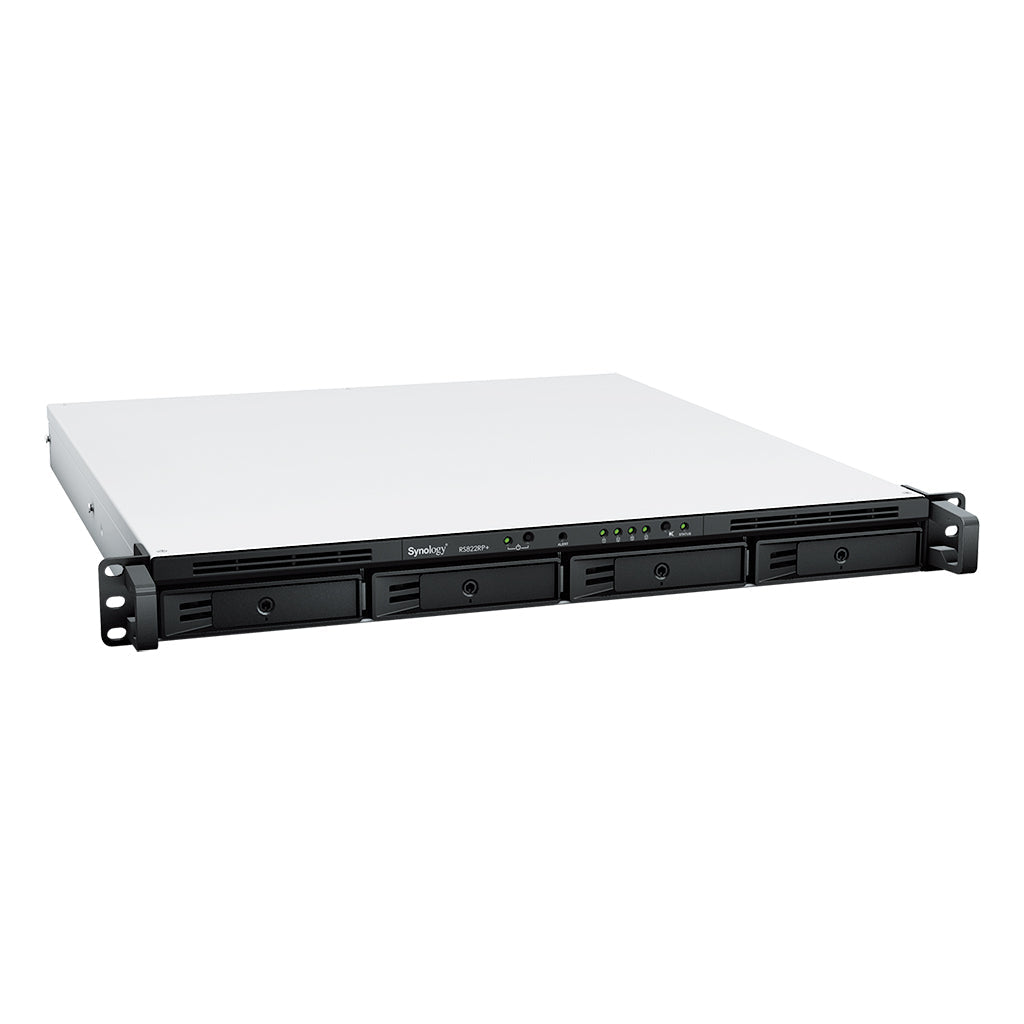 Synology RS822RP+ RackStation 4-Bay Rackmount NAS – 1U Business Storage Server side view | Cyberterra