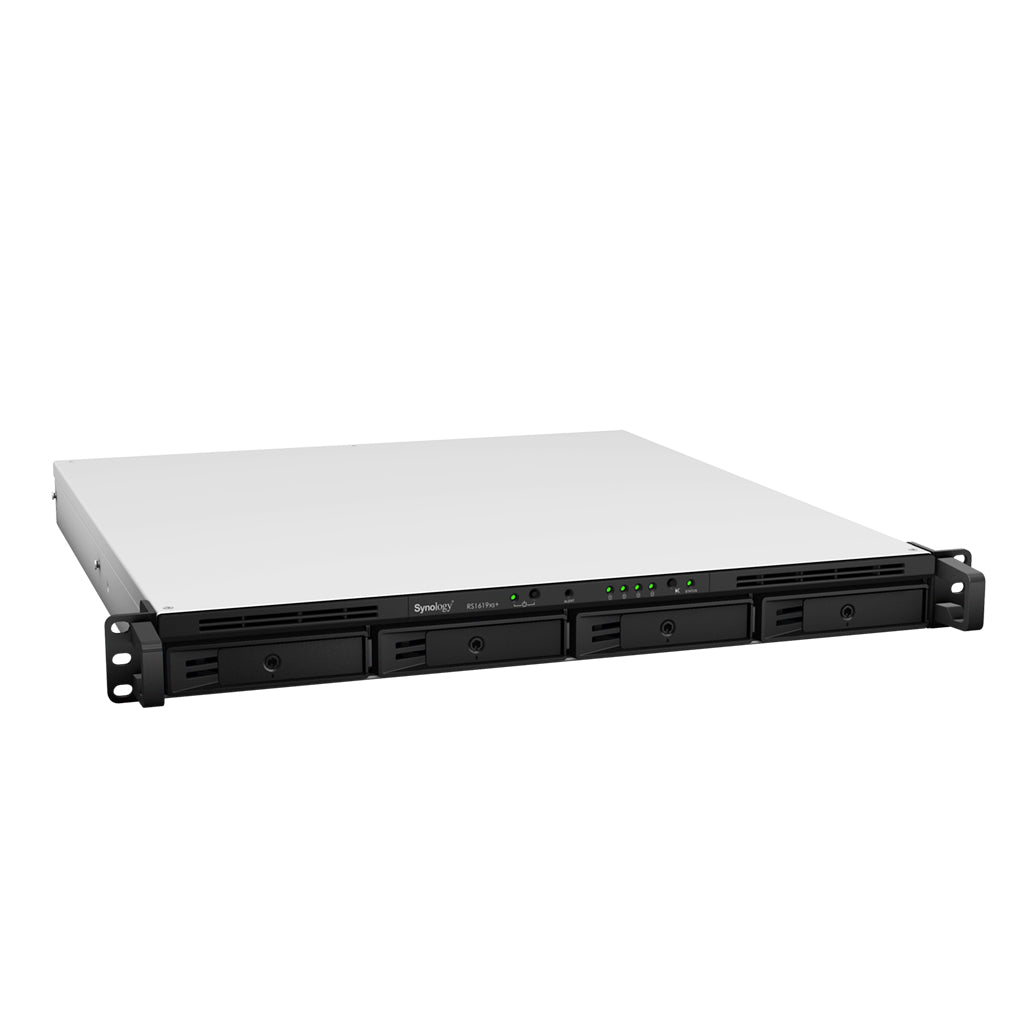 Synology RS1619xs+ RackStation 4-Bay Rackmount NAS – Enterprise Storage Server | 1U Business NAS side view | Cyberterra