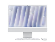 Apple iMac (2024) AIO Desktop Computer, 24" 4.5K Retina Standard Display, Apple M4 Chip with 10-Core CPU, 10-Core GPU, 16-Core Neural Engine, 16GB RAM, 512GB SSD, English Keyboard, Silver | MWUV3