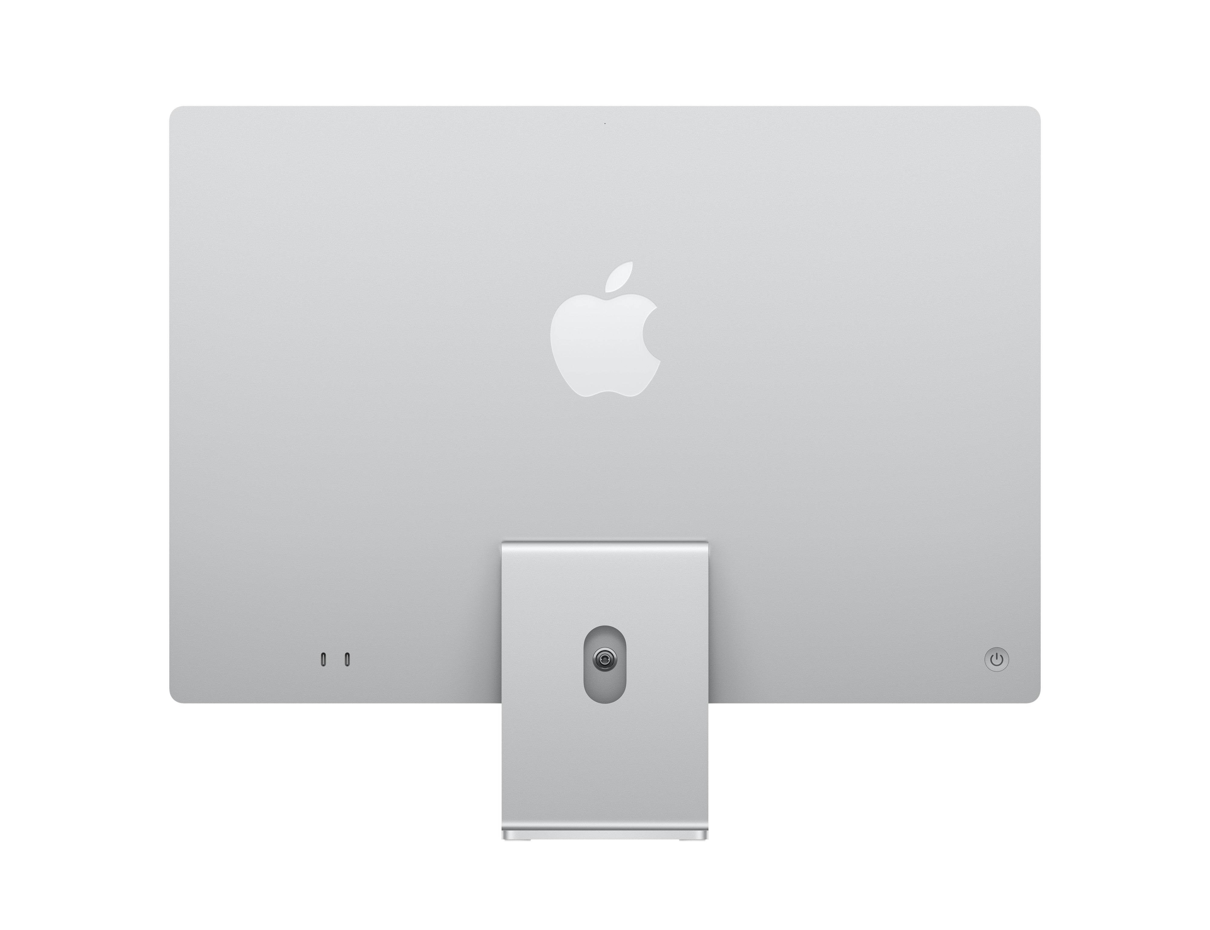 Apple iMac (2024) AIO Desktop Computer, 24" 4.5K Retina Standard Display, Apple M4 Chip with 10-Core CPU, 10-Core GPU, 16-Core Neural Engine, 24GB RAM, 512GB SSD, English K/B, Silver | MCR24 B/A