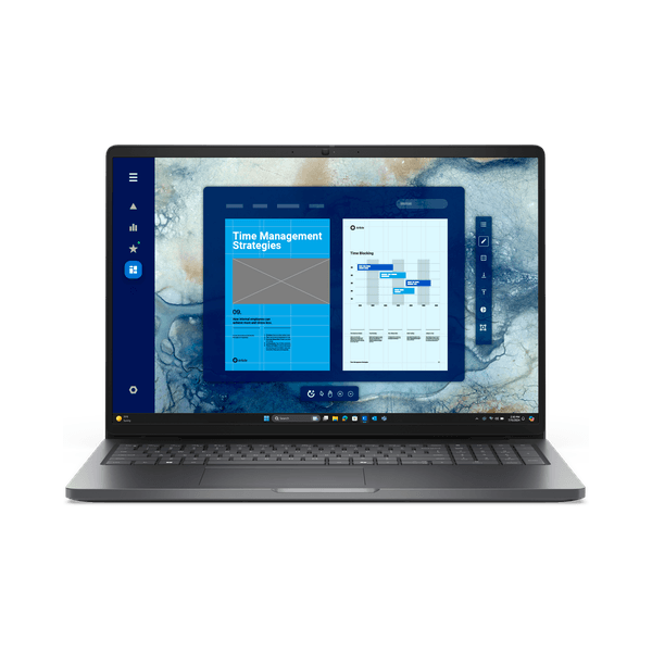 Dell Pro 16 PC16250 Laptop, Intel Core 5 120U Processor, 8GB RAM, 512GB SSD, 16" FHD+ Display, Win 11, English & Arabic Backlit Keyboard, 1 Year Warranty
