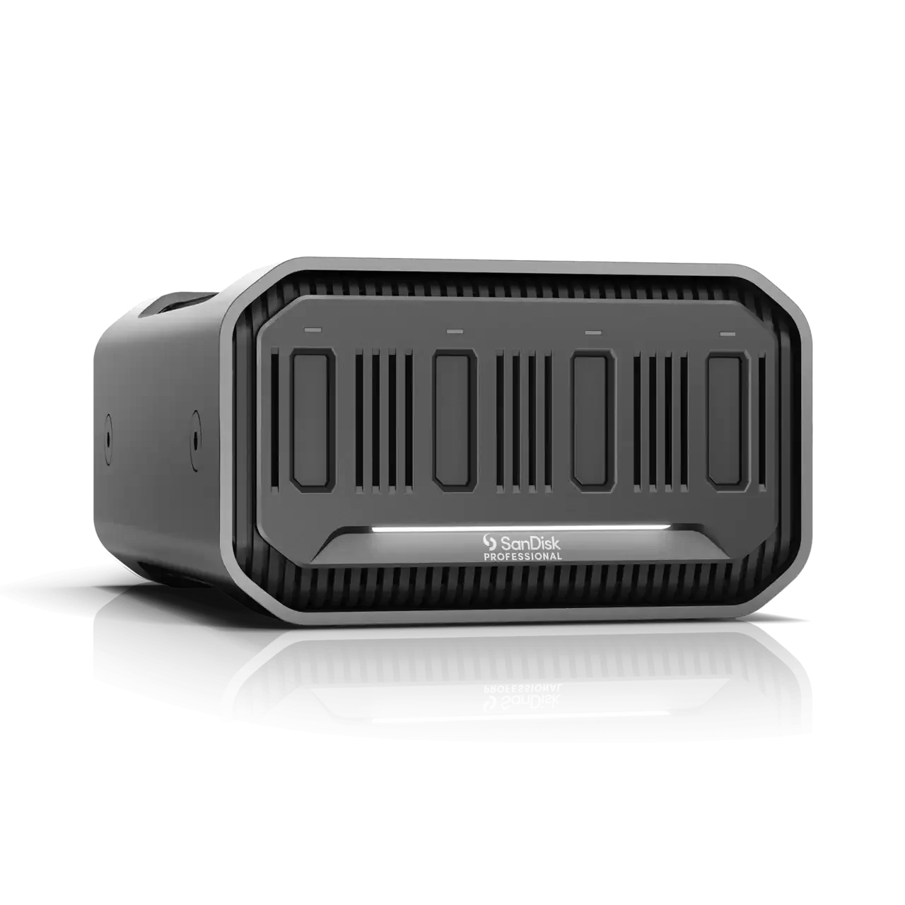 SanDisk Professional PRO-BLADE STATION – 4-Bay Modular SSD Enclosure (0 TB Base Unit) – Thunderbolt 3 (40 Gb/s) / USB-C – Up to 3000 MB/s Read