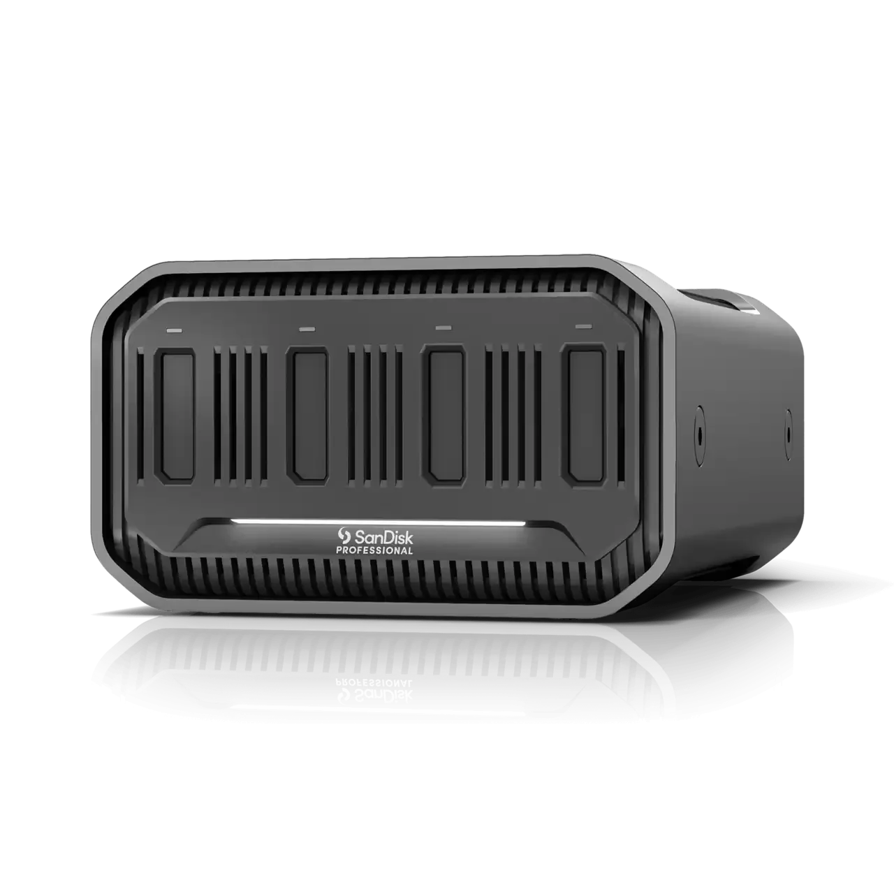 SanDisk Professional PRO-BLADE STATION – 4-Bay Modular SSD Enclosure (0 TB Base Unit) – Thunderbolt 3 (40 Gb/s) / USB-C – Up to 3000 MB/s Read