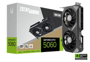 ZOTAC GAMING GeForce RTX 5060 Twin Edge – 8GB GDDR7, NVIDIA Blackwell Architecture, DLSS 4, Ray Tracing, IceStorm 2.0 Cooling, Compact Dual Fan, HDMI/DisplayPort, 4K Ready Gaming Graphics Card