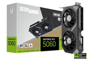 ZOTAC GAMING GeForce RTX 5060 Twin Edge OC – 8GB GDDR7, NVIDIA Blackwell Architecture, DLSS 4, Ray Tracing, IceStorm 2.0 Cooling, Compact Dual Fan, HDMI/DisplayPort, 4K Gaming Graphics Card