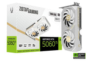 ZOTAC GAMING GeForce RTX 5060 Ti 16GB Twin Edge White Edition – NVIDIA Blackwell Architecture, DLSS 4, Ray Tracing, IceStorm 3.0 Dual Fan Cooling, PCIe 5.0, HDMI/DisplayPort, 4K Ready Compact White Gaming Graphics Card