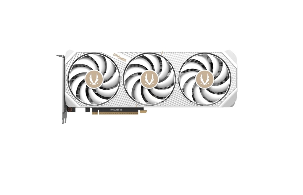 ZOTAC GAMING GeForce RTX 5070 AMP White Edition – 16GB GDDR7, Blackwell Architecture, DLSS 4, Ray Tracing, IceStorm 3.0 Cooling, Triple Fan, Elegant White Design, HDMI/DisplayPort, PCIe 5.0, 4K & 8K Gaming GPU